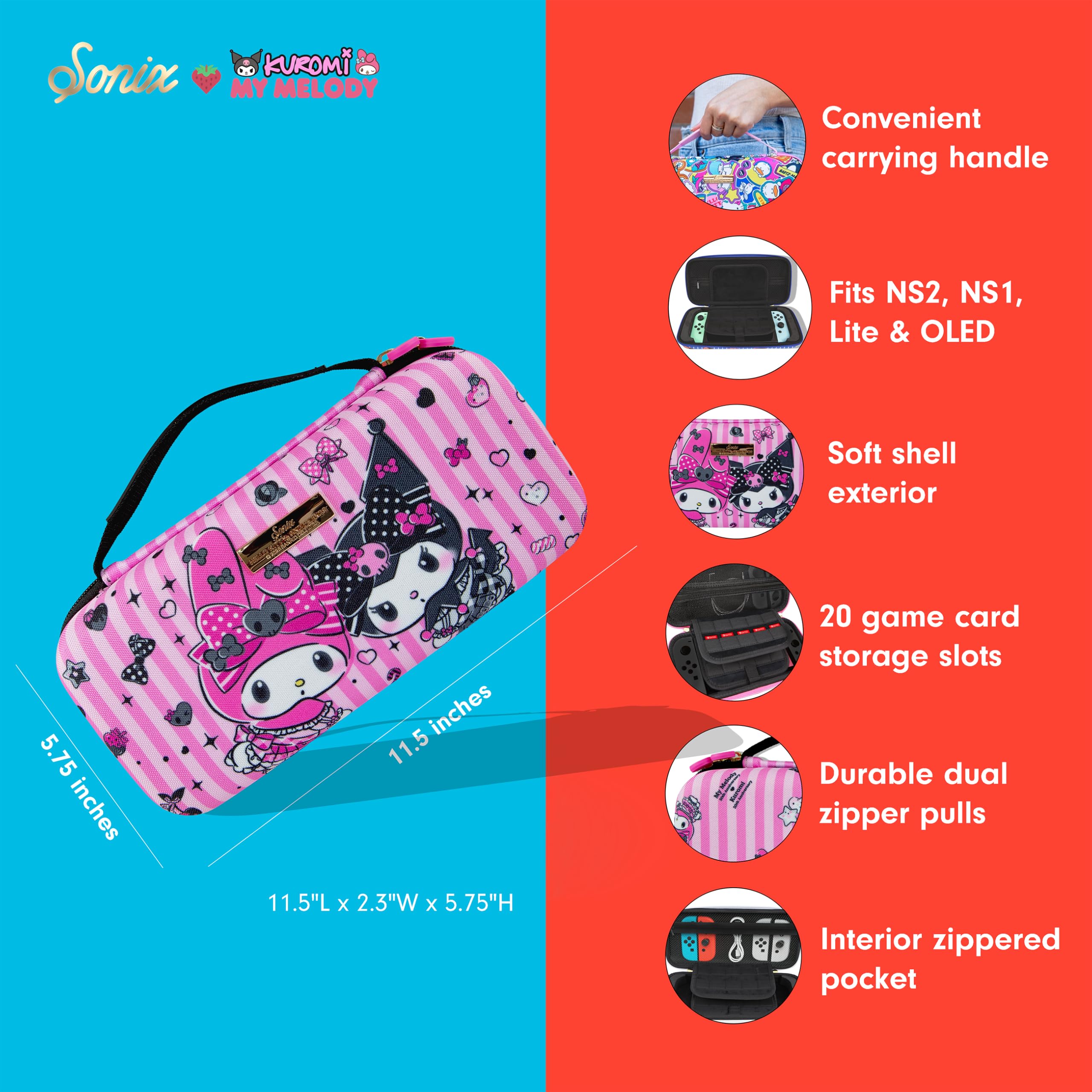 Amazon.com: Sonix x Sanrio Carrying Case for Nintendo Switch 2